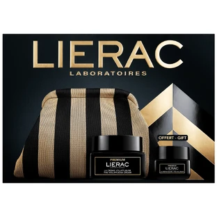 Lierac Premium set, rijke antiverouderingscrème, 50 ml + oogcrème, 20 ml en gratis cosmetisch tasje