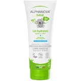 Alphanova Bebe, Leche hidratante Bio rostro y cuerpo, desde el nacimiento, pieles normales y secas, 200 ml