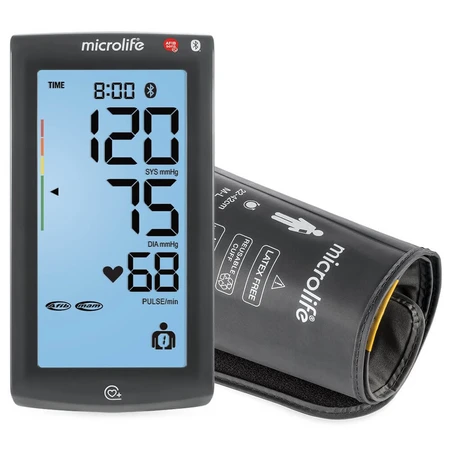Microlife BP A7 Touch, automatisches Oberarm-Blutdruckmessgerät mit Netzteil