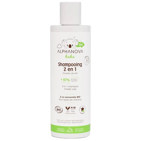 Alphanova Bebe, Bio-Haarshampoo, 200 ml