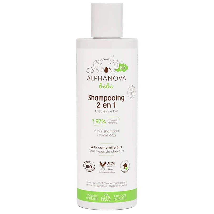 Alphanova Bebe, Bio-Haarshampoo, 200 ml
