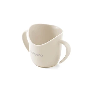 BabyOno Flow, vaso de entrenamiento ergonómico, beige, 120 ml