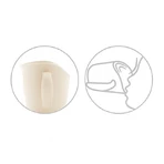 BabyOno Flow, vaso de entrenamiento ergonómico, beige, 120 ml