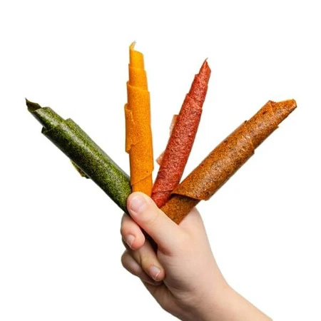 Rollitos de ciruela naturalmente sanos, prebiótico natural y fuente de fibra, 50 g