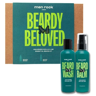 Men Rock Beardy Beloved Sicilian Lime set, champú 100 ml + loción, 100 ml