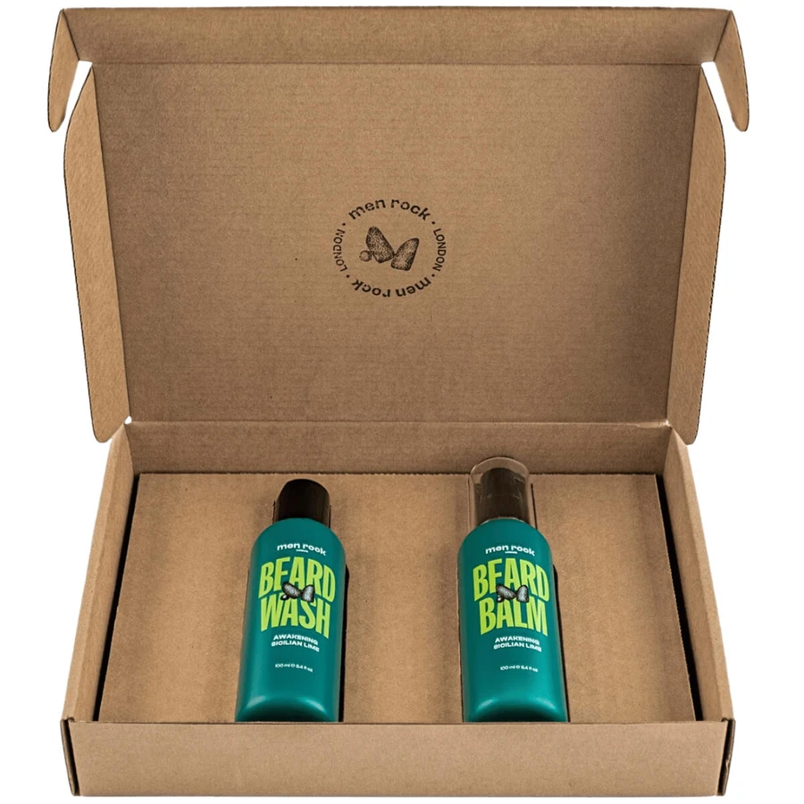 Men Rock Beardy Beloved Sicilian Lime set, champú 100 ml + loción, 100 ml