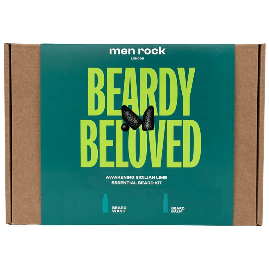 Men Rock Beardy Beloved Sicilian Lime set, champú 100 ml + loción, 100 ml