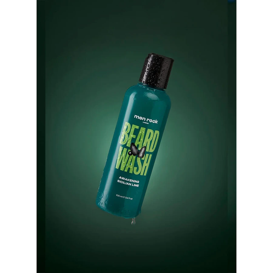 Men Rock Beardy Beloved Sicilian Lime set, champú 100 ml + loción, 100 ml