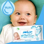 Jelp Baby 0+, wet wipes, 99.9% water, 64 pieces