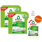 Frosch set, vaatwastabletten, All in One, limoen, 2 x 50 stuks + afwasmiddel, amandel, 500 ml gratis