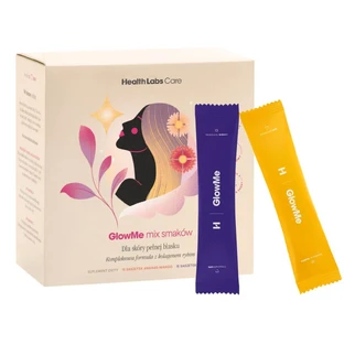 Health Labs GlowMe, sabor frambuesa, 15 sobres + sabor piña-mango, 15 sobres