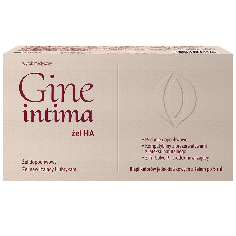 GineIntima HA, vaginale gel, 5 ml x 8 eendelige applicators