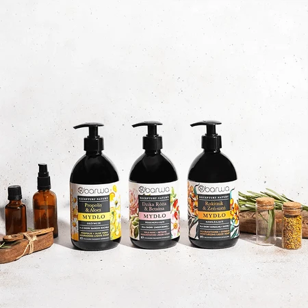 Barwa Nature's Recipes, liquid soap, propolis, 480 ml