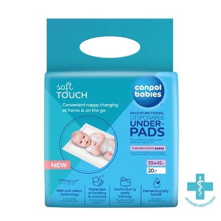 Canpol Babies set, multifunctional sanitary pads, 33 cm x 45 cm, 2 x 20 pieces