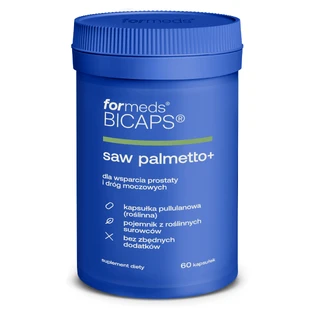 Formeds Bicaps Saw Palmetto+, 60 cápsulas