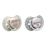Lovi, tétine, 0-6 mois, silicone, dynamique, I Love, 2 pièces
