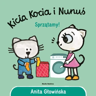 Gatito y Nunuś Sprzątamy!, libro infantil.