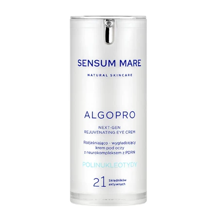 Sensum Mare Algopro, crema iluminadora y alisadora de ojos con 2,2% de neurocomplejo con PDRN, 15 ml