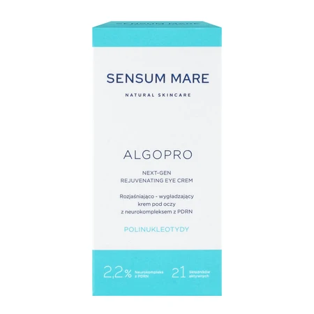 Sensum Mare Algopro, crema iluminadora y alisadora de ojos con 2,2% de neurocomplejo con PDRN, 15 ml