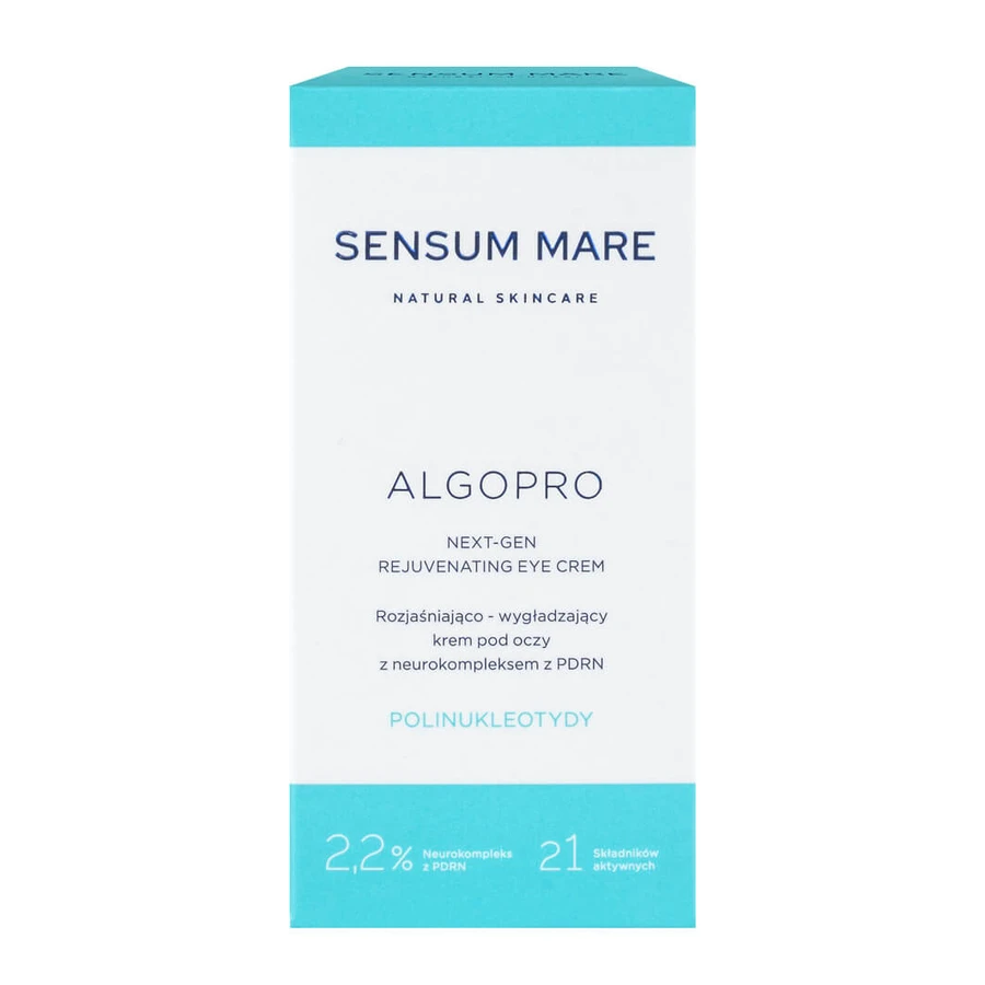 Sensum Mare Algopro, crema iluminadora y alisadora de ojos con 2,2% de neurocomplejo con PDRN, 15 ml