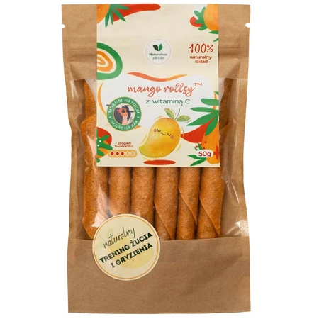 Rouleaux de mangue naturellement sains avec vitamine C, 50 g