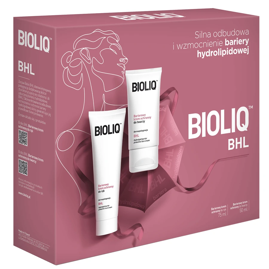 Bioliq BHL set, barrièrebeschermende crème voor gezicht, 50 ml + handcrème, 75 ml