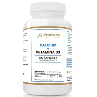 AltoPharma Calcio + Vitamina D3, 120 cápsulas