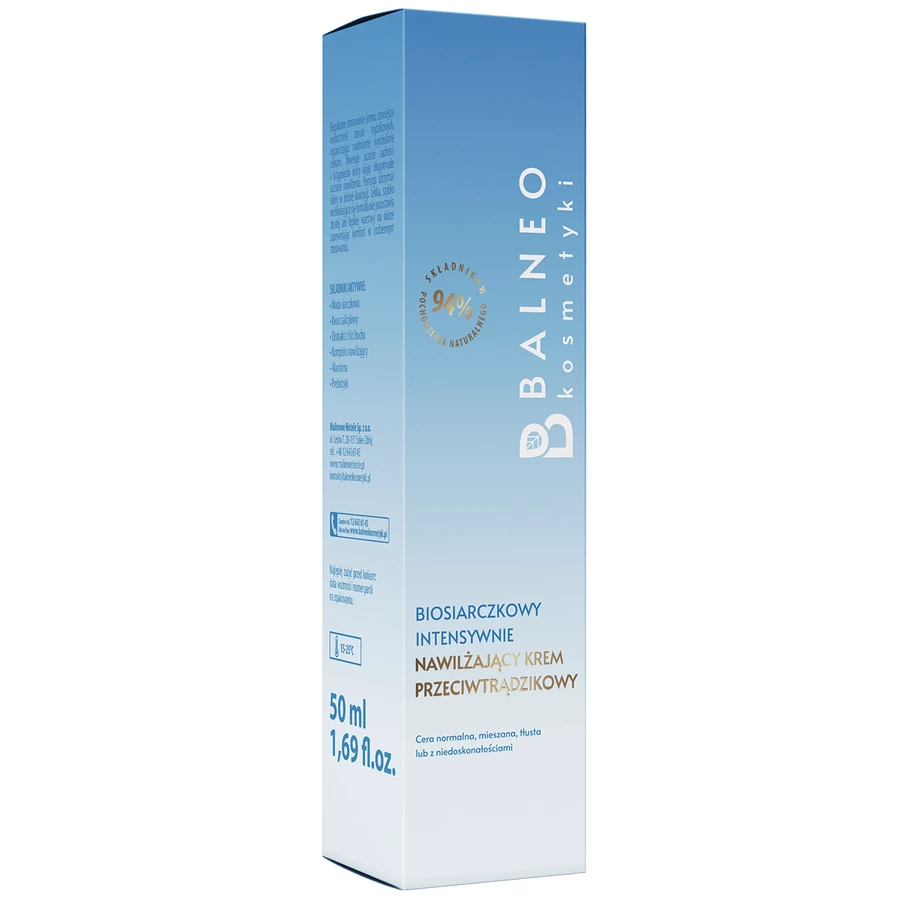 Balneokosmetics, crema hidratante intensiva antiacné biosulfuro, 50 ml