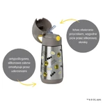B.Box, thermal bottle with straw, baby bottle, Batman, from 12 months, 350 ml.