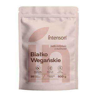 Intenson Vegan Protein, Geschmack: weiße Schokolade mit Himbeere, 900 g
