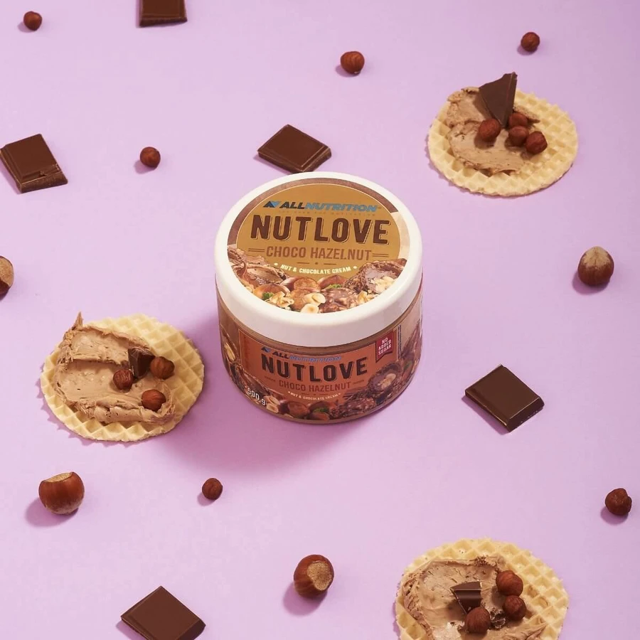Allnutrition Nutlove Choco Noisette, crème de noix et chocolat, sans sucre ajouté, 500 g