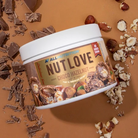 Allnutrition Nutlove Choco Noisette, crème de noix et chocolat, sans sucre ajouté, 500 g