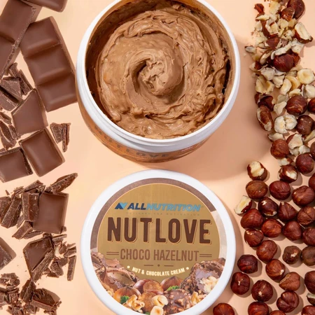 Allnutrition Nutlove Choco Noisette, crème de noix et chocolat, sans sucre ajouté, 500 g