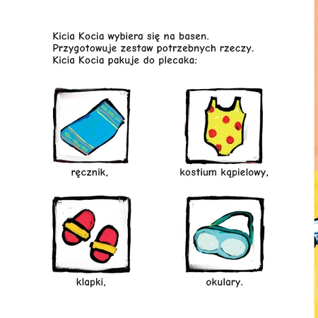 Gatito en la piscina, libro infantil
