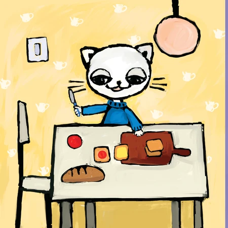 Gatito en la piscina, libro infantil