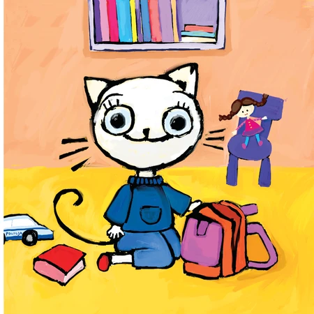 Gatito en la piscina, libro infantil