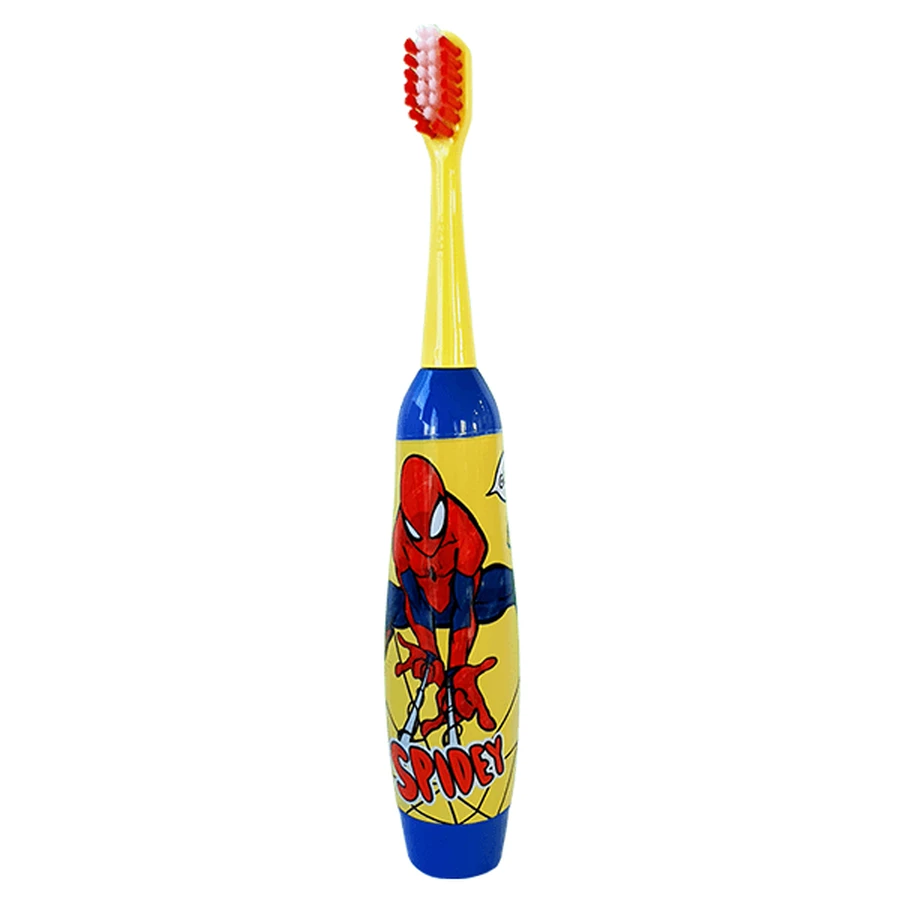Mr White Spiderman, set de cepillado dental para niños, cepillo + pasta + vaso + base LED