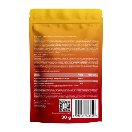 Intenson Collagen Candy, mango-maracuja flavor, 60 lozenges