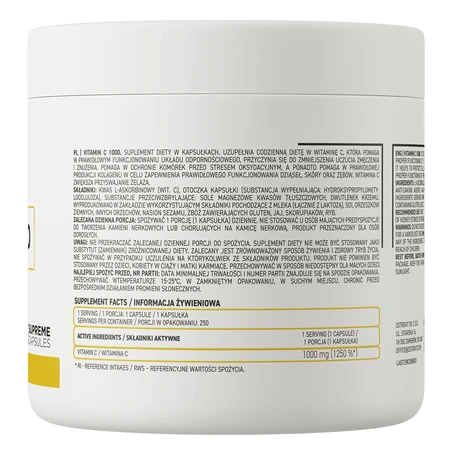 OstroVit Vitamine C 1000, 250 capsules