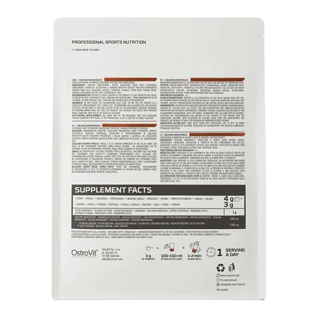 OstroVit Creatine Monohydrate, cola flavor, 300 g