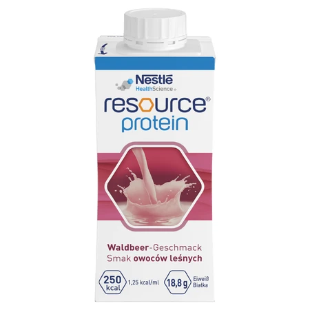 Resource Eiwit, voedingssupplement, bosvruchtensmaak, 4 x 200 ml