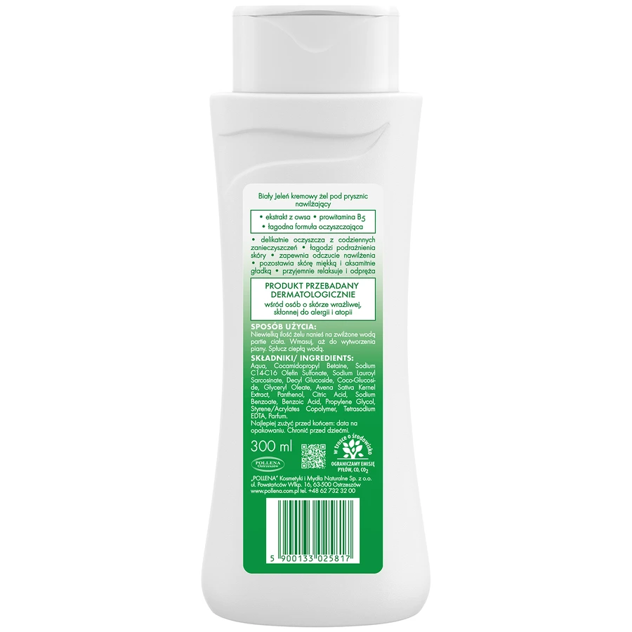 White Deer, shower gel, moisturizing, 300 ml