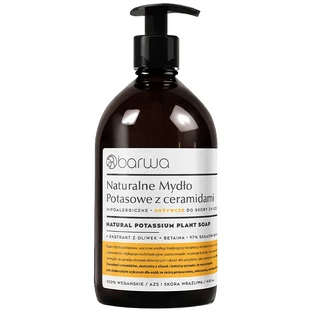 Barwa, natural potassium soap with ceramides, nourishing, 480 ml