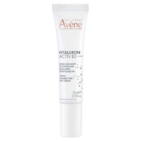 Zestaw Avene Hyaluron Activ B3 na noc, multi intensywny krem na noc, 40 ml + krem pod oczy o potrójnym działaniu korygującym, 15 ml: ceny i cechy