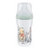NUK Perfect Match, Anti-Kolik-Flasche mit Silikonsauger, Größe M, Winnie the Pooh, ab 3 Monate, 260 ml
