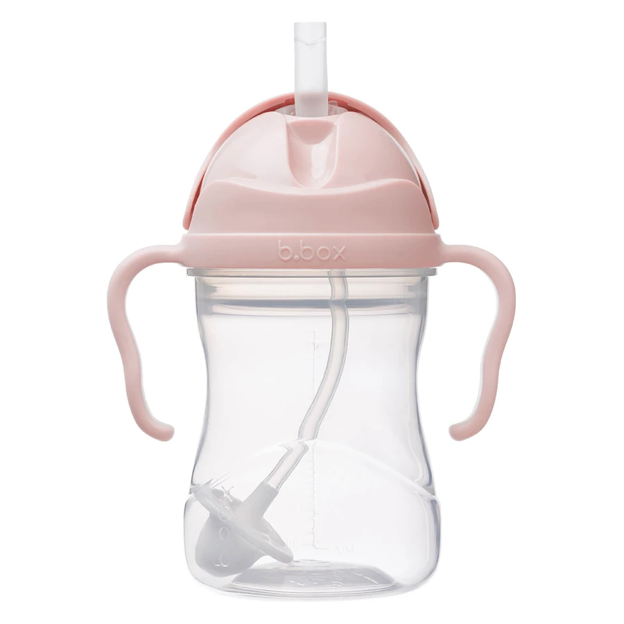 B.Box, biberón con pajita, Blush, a partir de 6 meses, 240 ml