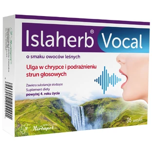 Islaherb Vocal, forest fruit flavor, 36 lozenges