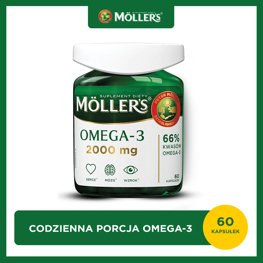 Moller's Omega-3 2000 mg, 60 gélules