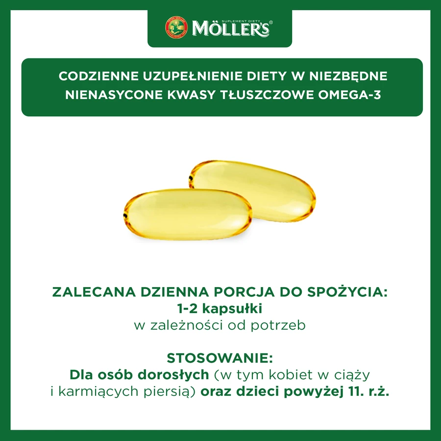 Moller's Omega-3 2000 mg, 60 gélules