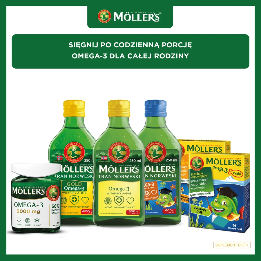 Moller's Omega-3 2000 mg, 60 gélules
